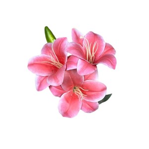 Flores Artificiales de Zambra, 3 Flores, 2 Capullos, de Seda, Impermeables, para Decoración de Bodas, Hogar y Hoteles - Product Image 5