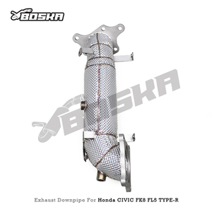 Downpipe Turbo Personalizzato per <span class=keywords><strong>Honda</strong></span> CIVIC <span class=keywords><strong>Type</strong></span> <span class=keywords><strong>R</strong></span>/<span class=keywords><strong>Type</strong></span>-<span class=keywords><strong>R</strong></span> FK8 FL5 2.0T 2015-2023, Tubi di Scarico Dritti Disponibili in Stock - Product Image 4
