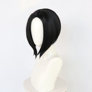 Vente en gros <span class=keywords><strong>NANA</strong></span> Cosplay 30cm Perruque courte droite noire Oosaki <span class=keywords><strong>Nana</strong></span> Perruque synthétique Anime cheveux résistants à la chaleur Cosplay - Product Image 3