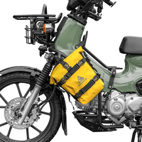 Protection de moteur de moto en acier inoxydable, modèle 3D, design découpé noir, protection de moteur à visser pour Cross Cub 110