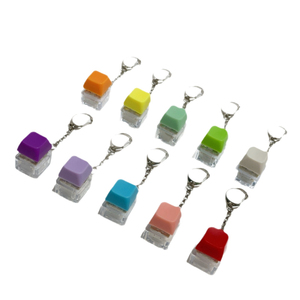 Porte-clés personnalisable avec bouton de clavier, jouet anti-stress, capuchons de clavier DIY, pendentif pour téléphone, cadeau pour adultes - Product Image 1