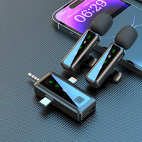 Microphone cravate sans fil mini 3 en 1 H65 pour iPhone, Samsung, appareil photo, diffusion en direct, vlog, tout-en-un, universel, un seul microphone