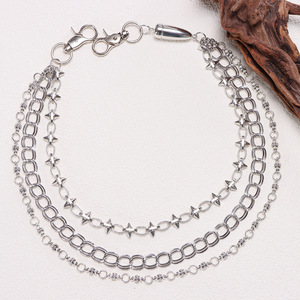 Double Sided Studded Jeans <b>Chain</b> Spike Zinc Alloy Unisex Waist <b>Chain</b> Casual Fashion Body <b>Chain</b> - Product Image 3