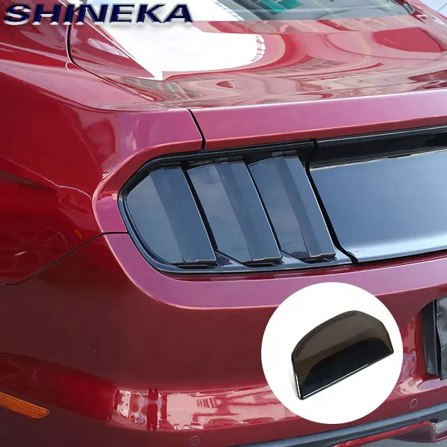 ABS Dekorasi Mobil Ford Mustang 2015-2017, Lis Penutup Lampu Belakang Eksterior Mobil Dekoratif