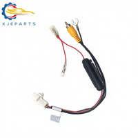 Harness Kabel Kamera Mundur Mobil dengan Jack Video RCA dan Fuse Holder Tipe-U untuk Pemasangan Kamera Mundur di Stereo Android
