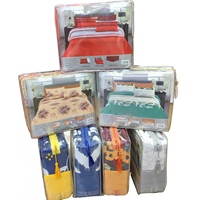 Ensemble de draps de lit imprimés floraux écologiques pour lit queen size, 6 pièces, toutes saisons, avec 1 drap-housse à poche profonde, 1 drap plat et 4 taies d'oreiller