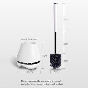 Cepillo de Limpieza para Inodoro de Silicona Suave TPR, Precio de Fábrica, con Soporte - Product Image 2