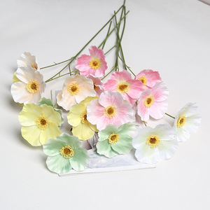 Fleur de pavot artificielle Lichao, branche unique, fleur en soie, décoration de mariage - Product Image 4