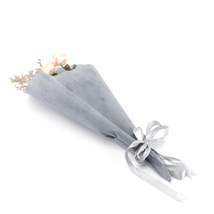 Çiçek sarma için özel sipariş dikişsiz taze çiçek buketi ambalaj kağıdı dokunmamış kumaş kağıt