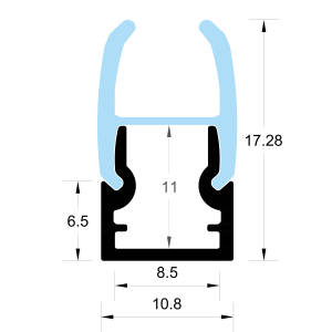 Ripiano in vetro profilo <span class=keywords><strong>led</strong></span> in <span class=keywords><strong>alluminio</strong></span>, canale in <span class=keywords><strong>alluminio</strong></span> a <span class=keywords><strong>led</strong></span> <span class=keywords><strong>per</strong></span> illuminazione in vetro - Product Image 2