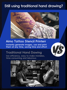 Impresora Inalámbrica de Plantillas para Tatuajes A4, Copiadora Térmica para Transferencia de Dibujos y Retratos - Product Image 3