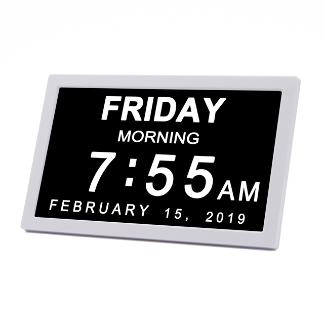 Hot Selling Modern Wall Clock Digital with Humidity Temperature Dementia Personalized Digital Led Clock with Remote Control