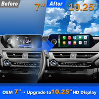 Lecteur multimédia automobile Lexus UX 2019-2021, écran 10,25'' Android 13 pour lecteurs DVD avec interface CarPlay Android Binarytek