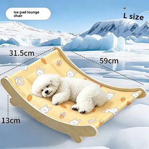 Promo Musim Panas Kasur Pendingin Hewan Peliharaan dari Gel Polimer PVC Tahan Air Bentuk Persegi untuk Kucing dan Anjing Terbuat dari Kayu - Product Image 4