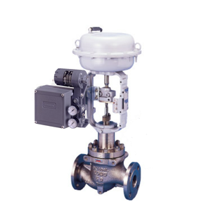 Vanne de régulation pneumatique DN100 avec positionneur de vanne mécanique Fisher 3582, électrovanne de type Buerkert 6213 6281 - Product Image 2