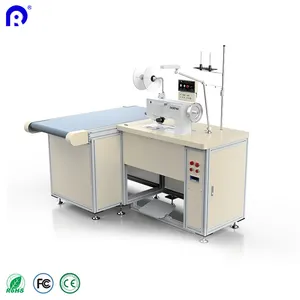 Easy and labor-saving belt conveyor belt synchronous feeding sewing small curtain hemming machine