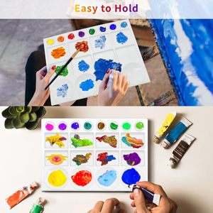<span class=keywords><strong>Palette</strong></span> de peinture à l'<span class=keywords><strong>aquarelle</strong></span> à 20 compartiments, <span class=keywords><strong>palette</strong></span> de mélange de peinture acrylique, <span class=keywords><strong>palette</strong></span> carrée en plastique pour artistes, <span class=keywords><strong>grande</strong></span> <span class=keywords><strong>palette</strong></span> pour enfants, adultes et artistes - Product Image 5
