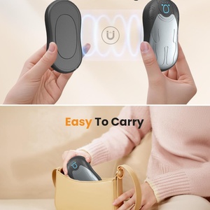 Chauffe-mains magnétique portable rechargeable 2-en-1 mignon pour l'extérieur, ensemble de chauffe-mains magnétique à double face avec fonction de charge - Product Image 5