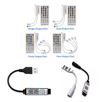 Contrôleur de bande LED WiFi RGB/RGBW adressable par télécommande RF IR, vente en gros à prix réduit, avec certification CE et garantie de 2 ans