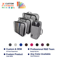 Organisateur de bagages avec compression, cubes d'emballage personnalisés, 50 unités