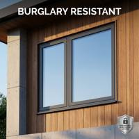 Ventana de Aluminio de Gran Tamaño para Balcón, Ventana Panorámica Abatible con Retenedor de Fricción, Marco de Seguridad de Alta Resistencia