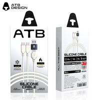 ATB 3 en 1 câble de charge super rapide câble Usb câble de données de téléphone portable en alliage de zinc et de métal pour téléphone portable