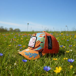 Cappello Trucker Bonnie in Tessuto a Rete, 6 Pannelli, Ricamo sul Pannello Frontale, Unisex, per Adulti, Casual, Primavera-Estate, Traspirante e Impermeabile - Product Image 2