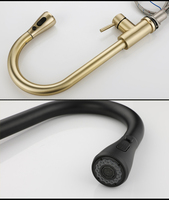 Robinet de luxe brossé extractible et tactile, mélangeur d'eau chaude et froide, robinets de cuisine en acier inoxydable 304