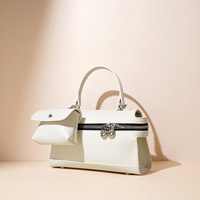 Sac bandoulière de luxe vintage en cuir véritable, design de niche haut de gamme, sac à main élégant pour femmes, vente en gros