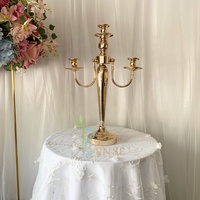 Centre de table en fer à 3 bras pour la décoration de table de mariage, de Noël et de Pâques