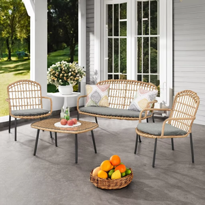 Modern Rattan Comfortable Outdoor Furniture for <b>Garden</b> <b>Sets</b> Farmhouse & Hotel Use - Product Image 1