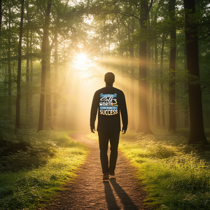 Aprende a valorar tu propio valor: el camino al éxito, camiseta de manga larga - Product Image 3