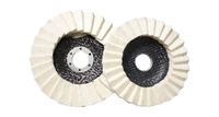 Disque de polissage RenWa en feutre de laine abrasif haute dureté, épaisseur 3,0 mm, support en fibre de verre, pour meuleuse d'angle, OEM