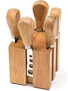 Juego de cuchillos de queso de acero inoxidable ecológicos de alta calidad, mangos de madera de cocina superiores, tamaños personalizados, corte, rebanado, venta al por mayor - Product Image 4