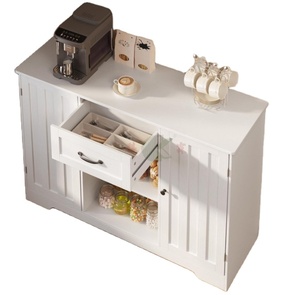 Buffet de 45 pouces avec tiroirs et portes, meuble autoportant pour bar à café, armoire de rangement pour cuisine, salle de bain, salon - Product Image 1