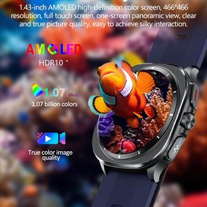 Máy Bơm Không Khí Tk65 Thông Minh Đồng Hồ Tập Thể Dục Tracker Android Thông Minh Đồng Hồ Amoled Huyết Áp Kiểm Tra OEM ODM Siêu Thông Minh Sang Trọng Đồng Hồ 2024 - Product Image 2