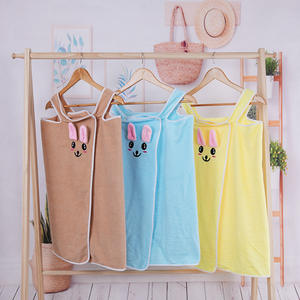 New Factory <strong>Children's</strong> Bath Dress Girl Wearable Bath <strong>Towel</strong> Cartoon Baby <strong>Swimming</strong> Pool Bath Robe Beach <strong>Towel</strong> Microfiber - Product Image 2