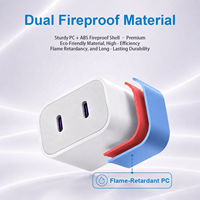 Ensemble de chargeurs rapides USB C PD 40W double, chargeur mural 20W + 20W, adaptateur de voyage pour iPhone 12 13 Pro, vente en gros, OEM pris en charge