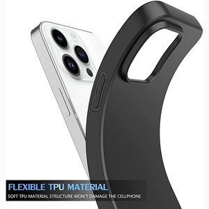 Coque de téléphone souple en Tpu mat pour <span class=keywords><strong>iphone</strong></span> 16 15 14 13 12 11 Pro Max Mini X Xs Xr 7 8 Plus <span class=keywords><strong>6S</strong></span> couverture arrière noire anti-empreintes digitales - Product Image 3