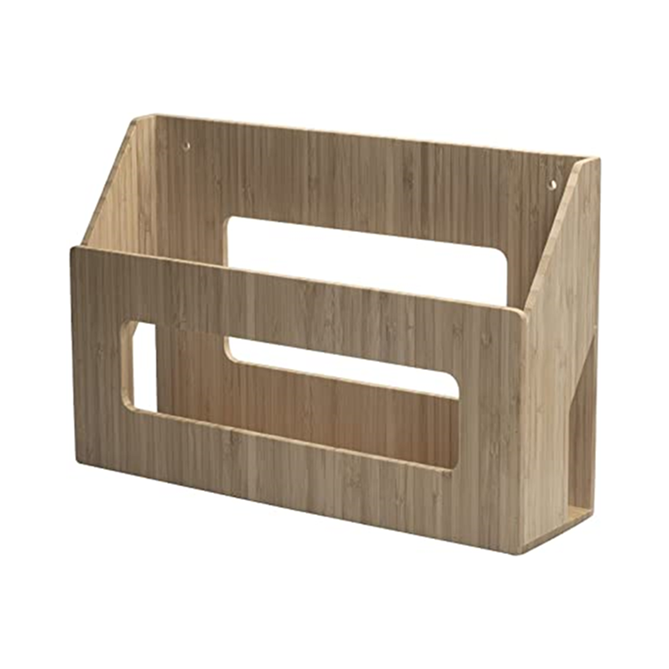 Бамбуковый держатель для магазинов, органайзер для сортировки почтовых документов, крепящийся стеллаж для дома или офиса, милый органайзер для хранения