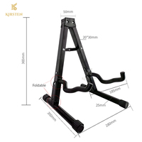 High Quality Customized Logo Durable Sturdy Iron Sponge Folding Universal Guitar Stand KIRSTEN CM212 Space-Saving