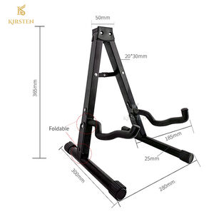 Supporto per chitarra pieghevole in ferro robusto e resistente con Logo personalizzato di alta qualità - Product Image 2