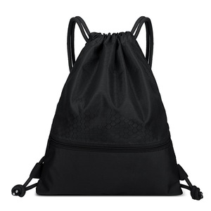 Sac à dos à cordon de serrage en polyester Ripstop d'usine d'origine, sac à cordon de serrage promotionnel personnalisé - Product Image 1