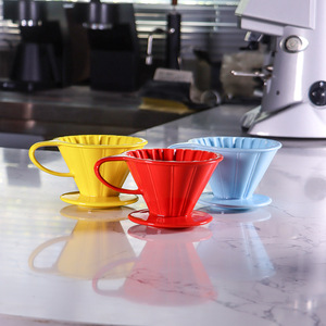 Filtre à café en céramique L-beans, forme de pétale, 1 à 4 tasses, coloré, pour usage domestique - Product Image 1
