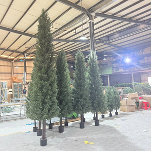 Petite plante artificielle géante, ornements de <span class=keywords><strong>jardin</strong></span>, cèdre vert, topiaire, grand arbre, pin artificiel vert <span class=keywords><strong>pour</strong></span> la <span class=keywords><strong>d</strong></span>écoration de <span class=keywords><strong>jardin</strong></span> - Product Image 1