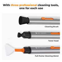Lot de stylos de nettoyage remplaçables K&F CONCEPT en gros, comprenant un stylo de nettoyage, une tête en silicone et un bâton de nettoyage plein format