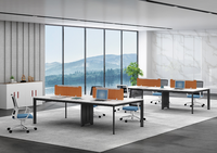 Conception Simple de meubles de bureau pour table de bureau linéaire, cabine et table de travail