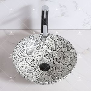 Creativo Dsigne novedad de porcelana Mesa hecha a mano lavado arte fregadero Lavabo baño encimera lavabo de cerámica - Product Image 3