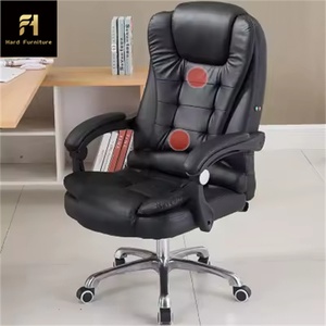Moderner ergonomischer drehbarer PC-Stuhl Hochwertiger verstellbarer Kopfstützen lift <span class=keywords><strong>massage</strong></span> aus Leder für Konferenz computer - Product Image 3