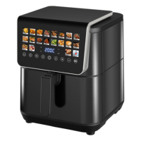 Fabricant de friteuses à air intelligentes en acier inoxydable 9L avec logo personnalisé, OEM ODM, friteuse à air numérique sans huile